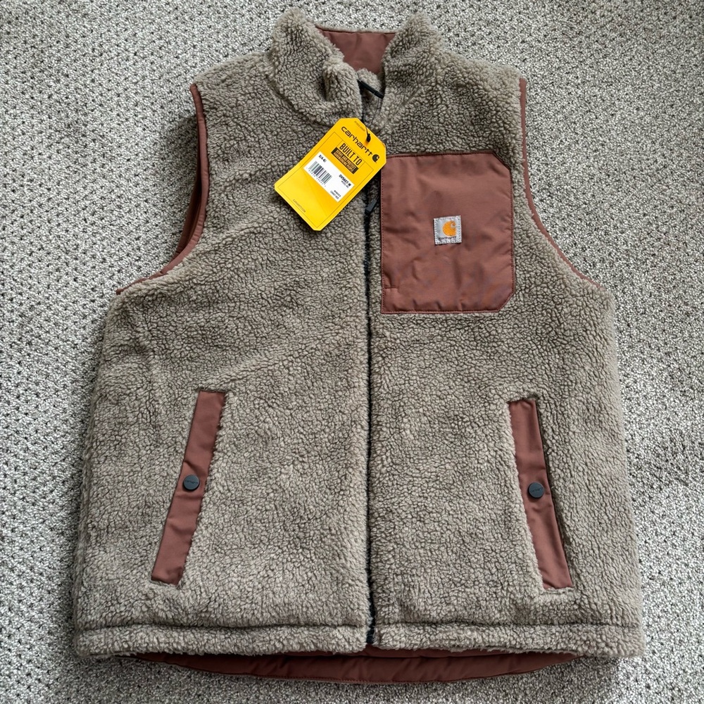 CARHARTT Mauve Insulated Reversible Vest - Picture 5 of 8